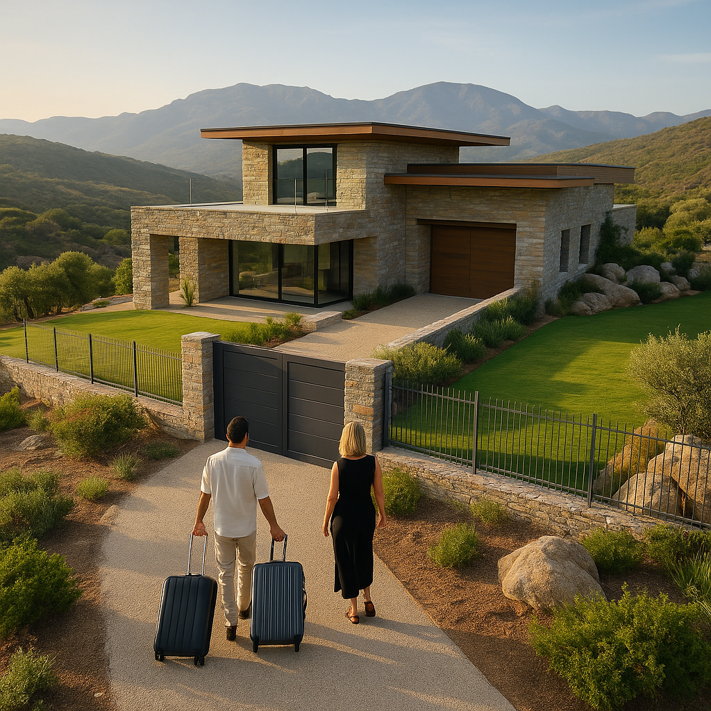 coach coaching luxe luxueux maison luxueuse paysage montagne 